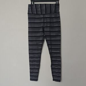 Glyder Black & White Striped Leggings